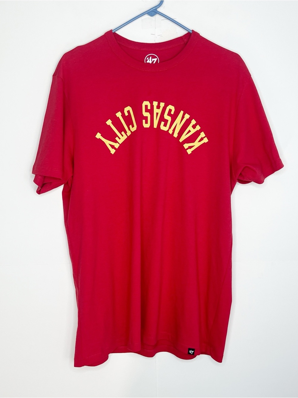 '47 Mens NFL Kansas City Chiefs Flip Script T Shirt Size Large